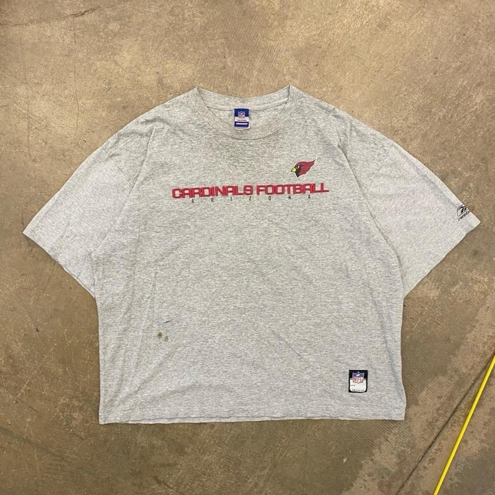 Vintage 90s Arizona Cardinals Reebok NFL Center Logo T-Shirt Size XXL